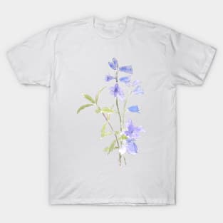 bluebell and violet ink and watercolor T-Shirt